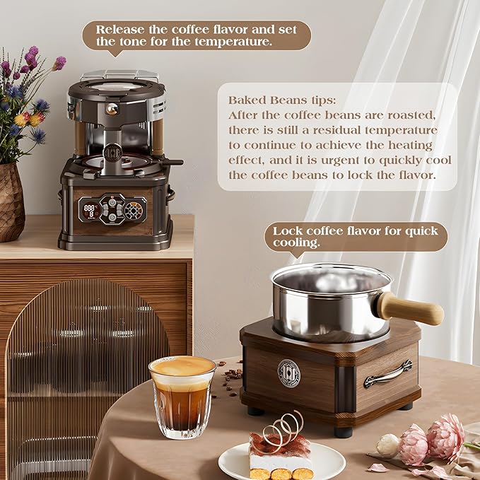 Coffee MakerDrip Coffee Maker w/Raw Wood Appearance DesignCoffee Concentration is OptionalTea Washing FunctionAdjustable Water Temperature (Coffee Bean Cooler)