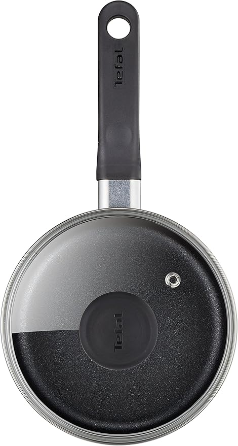 Tefal Delight 5 Piece Non Stick All hobs Compatible excluding Induction Black B470S544