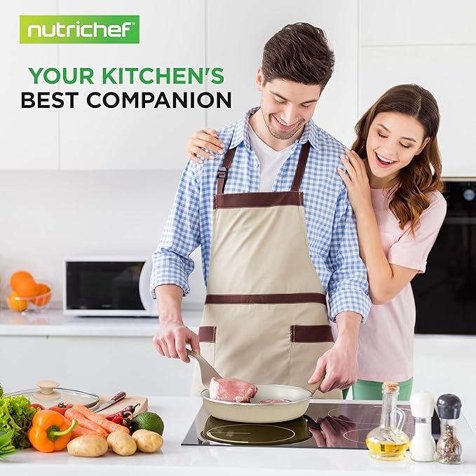 Nutrichef 54-Piece Marble Non-Stick Cookware and Bakeware Set Professional Home Kitchen Collection with Multi-Sized Pots and Pans Set and Heat-Resistant Tools