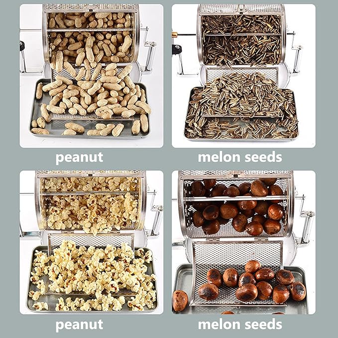 Coffee Roaster Machine Household Electric Coffee Bean Roaster with Speed Adjustable - Peanut Bean Roasting Machine for Home - 800g Capacity