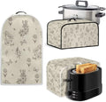 Appliance Covers for Kitchen Counter Butterfly Toaster Cover Flower Toaster Covers 4 Slice Wide Slot Blender Covers Washable Dust Cover Kitchen Appliance Covers Slow Cooker Cooker Cover