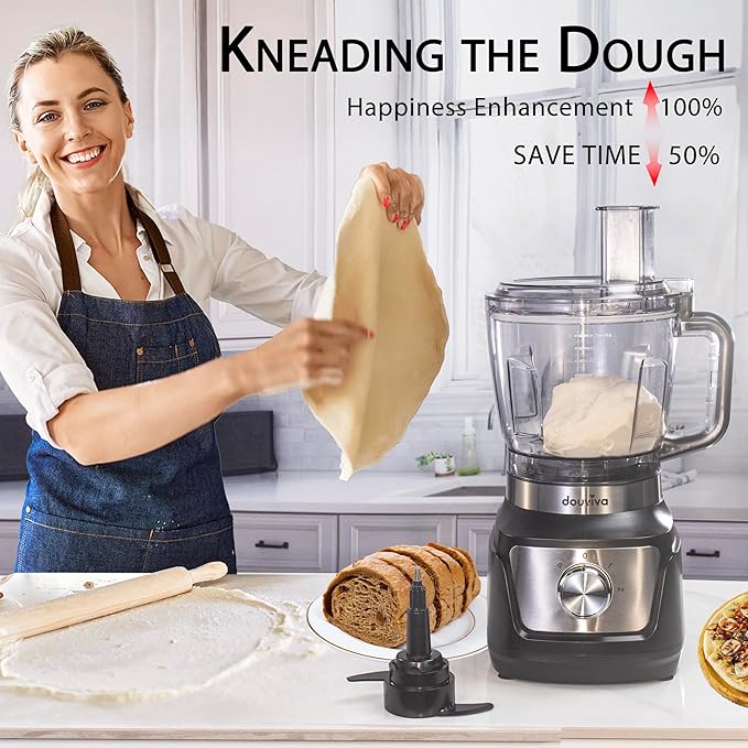 Food Processor Blender Combo3-1 Countertop Blender with 8-cup Processor BowlGrinder24oz To-Go Lid Cup1000W Blenders for Kitchen with Smoothies&ampShakes Electric Cheese Grater/ShreddingDough