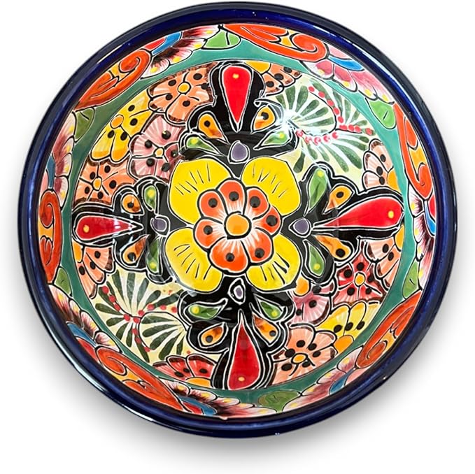 30-Piece Talavera Dinnerware Set | Colorful Tableware (Seats 6)