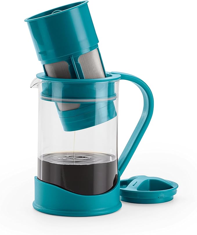 BonJour 50.7oz Cold Brew Coffee Maker Aqua