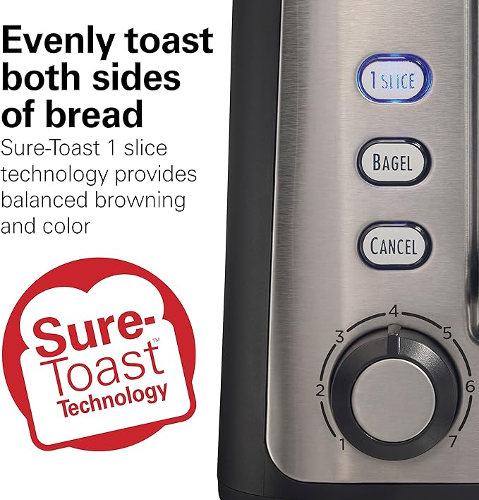 Hamilton Beach 2 Slice Extra Long Slot Toaster and Automatic Can Opener Bundle - Models 22996 and 76606ZA