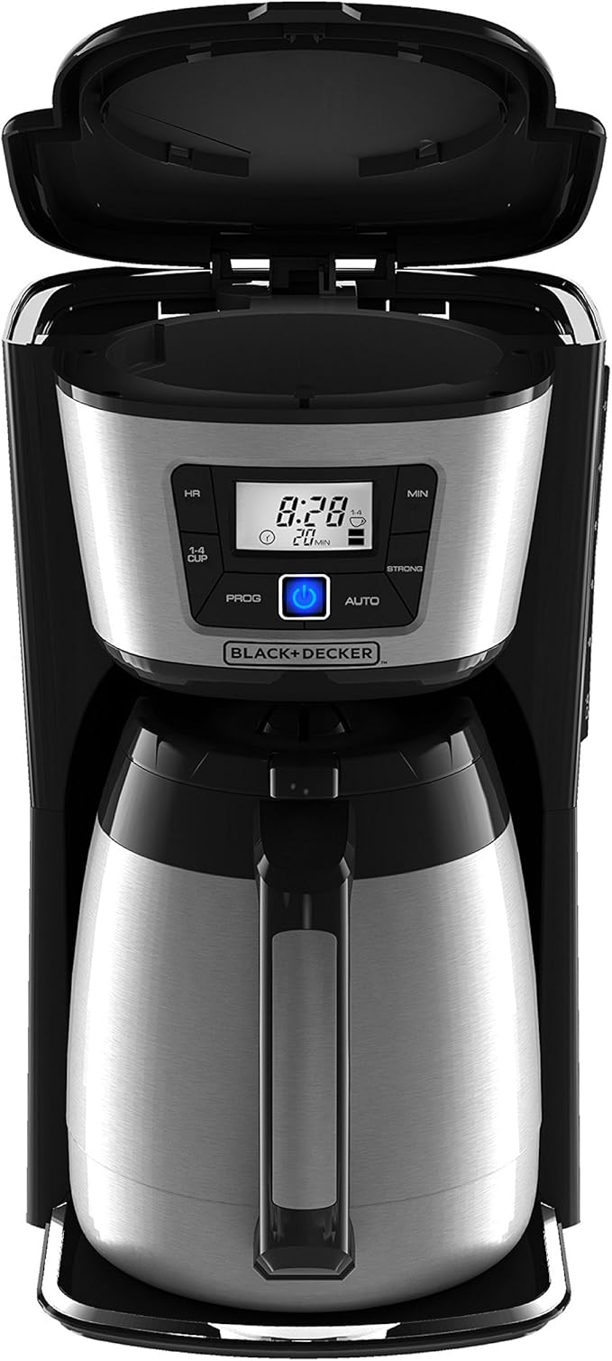 BLACK+DECKER 12-Cup Thermal Coffeemaker Black/Silver CM2035B