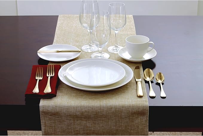 Fortessa Caldera Porcelain 16 Piece Dinnerware Set Service for 4 Ivory