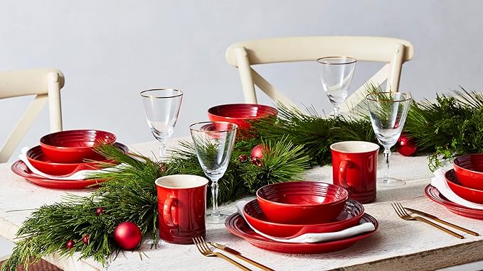 Le Creuset Stoneware Dinnerware Set 16 pc. Sea Salt