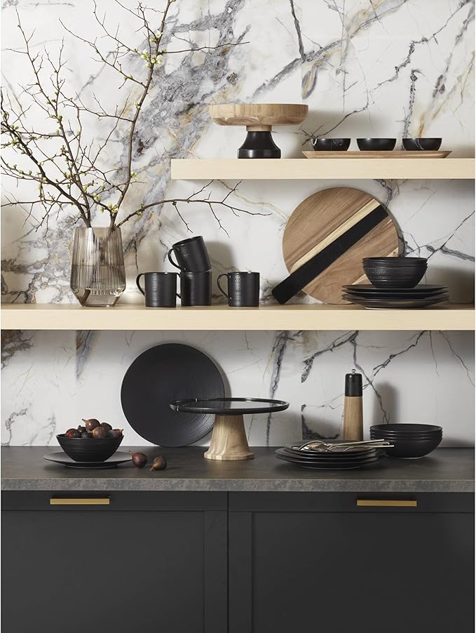 Lenox 895250 Lx Collective Black 12-Piece Set White