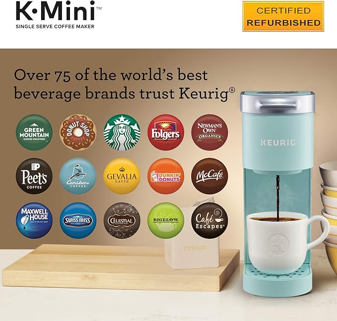 Keurig K-Mini Coffee Maker Certified Refurbished Oasis (Renewed)