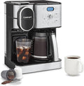 Cuisinart 12-Cup Coffee Maker Single-Serve Brewer Glass Carafe Automatic Hot &amp Iced Coffee Machine Brew Strength Control and Pause SS-16 Stainless Steel