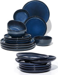 18 piece Ceramic Dinnerware Sets Starry Blue