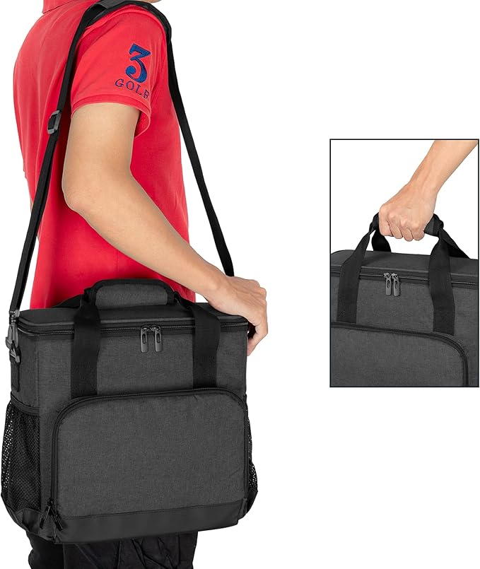 CURMIO Coffee Maker Carrying Bag Compatible for Keurig K-Mini or K-Mini Plus Single Serve Coffee Machine Travel Bag for K-Cup Pods Black (Bag Only)