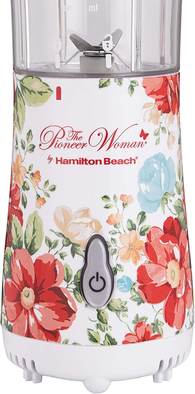 Personal Blender with Travel Lid Pioneer Woman Vintage Floral 14-Ounce