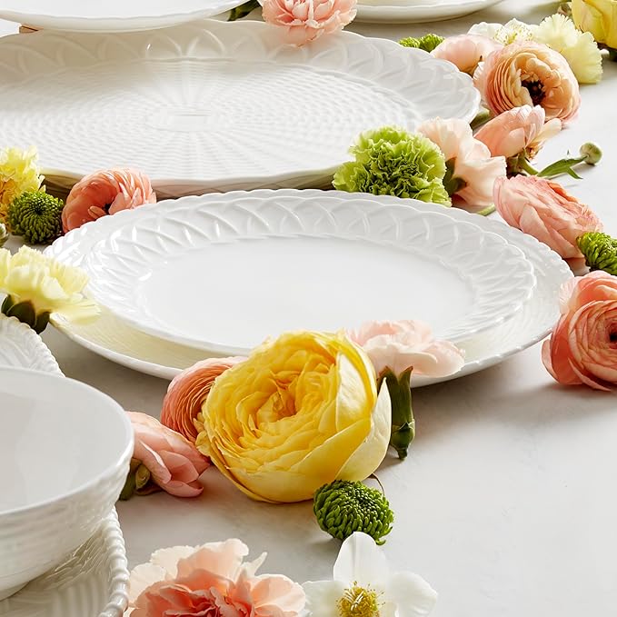 Lenox Wicker Creek Accent Plates Set of 4 4.28 White