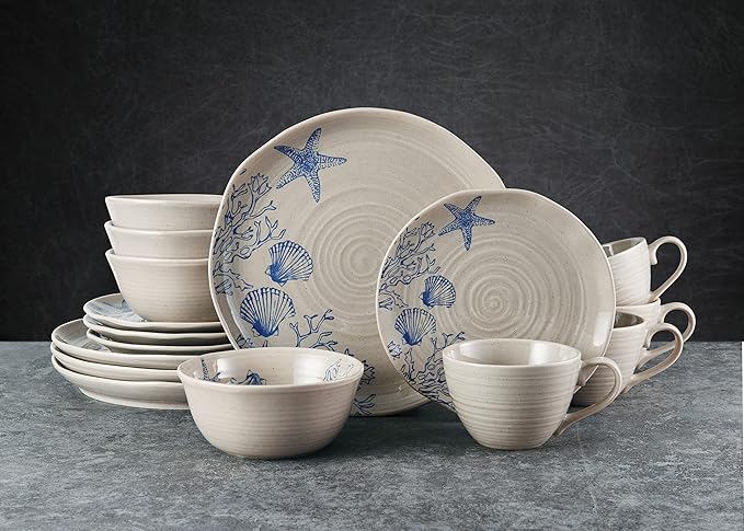 Pfaltzgraff Southport 16 Piece Dinnerware Set Service For 4 Cream