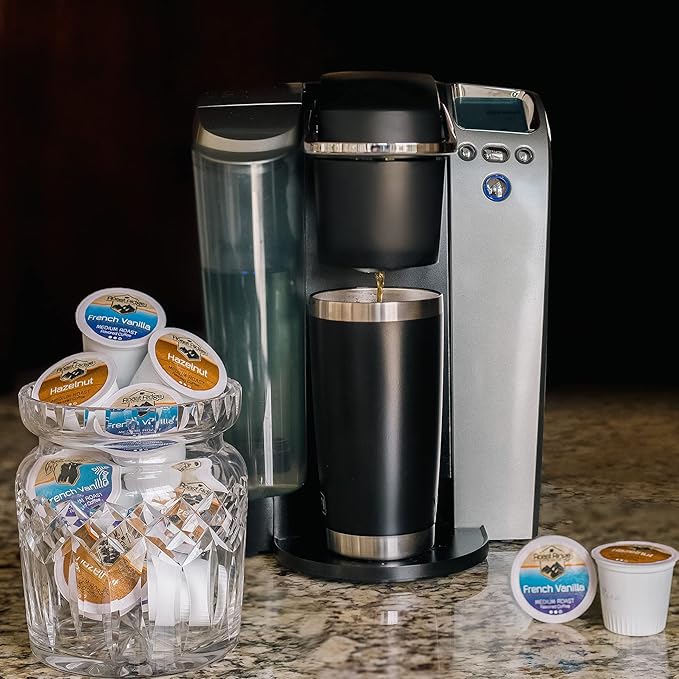 Roast Ridge Single Serve Coffee Pods for Keurig K-Cup Brewers Variety Pack Medium Roast 100 Count (50 each: French Vanilla Hazelnut)