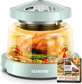 Nuwave Oven Pro Plus Air Fryer Infra-Red Countertop 2025 Advanced Convection No Defrosting or Preheating Cook Fresh or Frozen Durable Power Dome 100 Presets &amp 50 Memory PFAS Free Mint Gree
