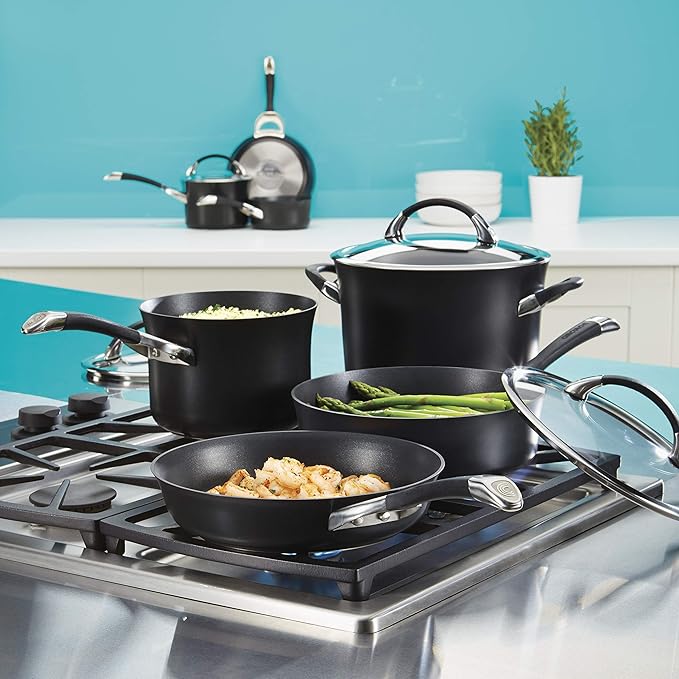 Circulon Symmetry Hard-Anodized Nonstick Frying Pan 8.5-Inch Black