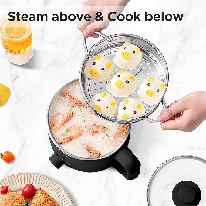 Topwit Hot Pot Electric &amp 1.2L Small Rice Cooker