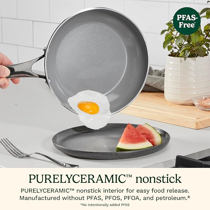 Cuisinart 11-Pc Color Impressions Ceramic Nonstick Set 58S-11BK