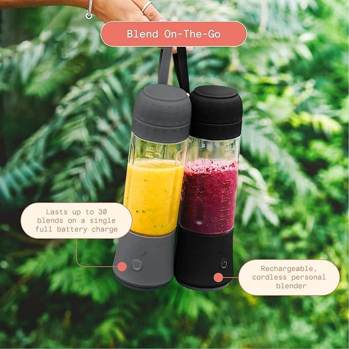 Beautiful Portable to-Go Blender 2.0 70 W 16 oz (Oyster Grey)