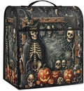 cfpolar Kitchen Aid Mixer Cover Compatible with 6-8 Quarts Halloween Skeleton Pumpkin Spider Web Stand Mixer Cover Kitchen Aid Mixers Accessories Appliance Organizer Bag Dust Covers with Zipper Pocket
