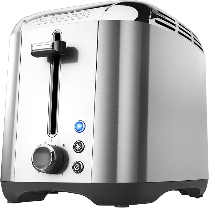 BLACK+DECKER 2-Slice Toaster Rapid Toast Stainless Steel TR3500SD