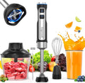 Immersion Blender 5 in 1 Hand Blender Electric Blenders Max 1000W Heavy Duty Motor 21 Speed &amp Turbo Mode Handheld Blender Milk Frother Egg Whisk 800ml Beaker 600ml Chopper Stainless Steel Bl
