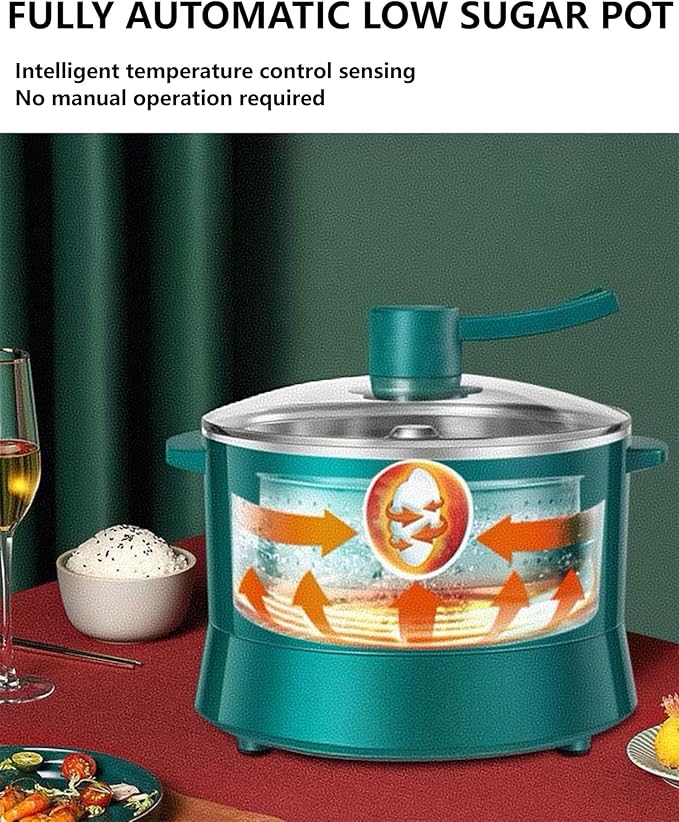 4L Multifunctional Pot 110v Automatic Lifting Low Sugar Rice Cooker 900w Manual Lifting Electric Hot Pot. A Steaming/Boiling/Stewing Pot That Can Keep Warm And Timed