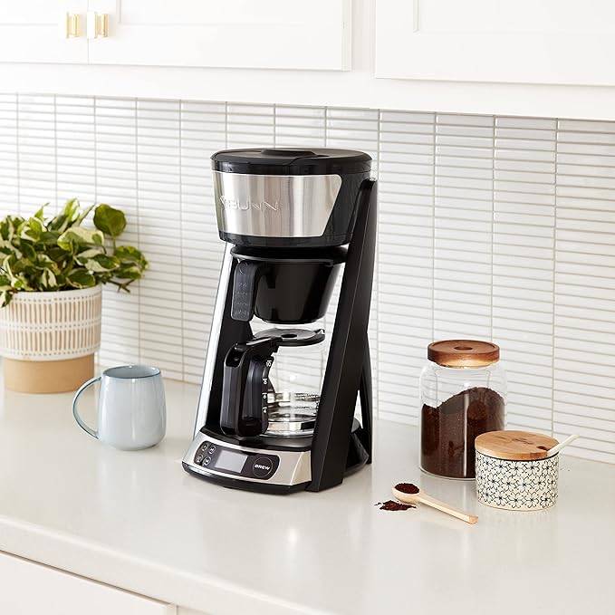 BUNN HB Heat N Brew Programmable Coffee Maker 10 cup Stainless Steel 46500.0003