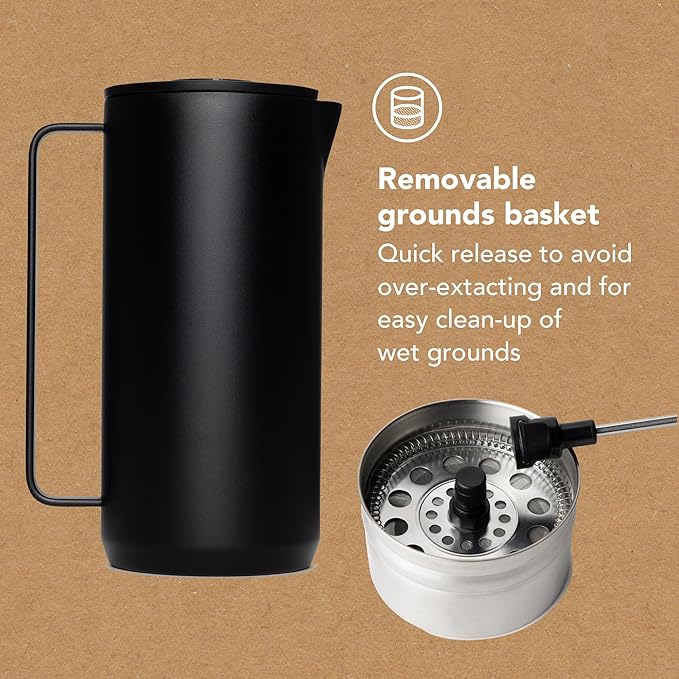 MiiR New Standard French Press - 33oz Insulated French Press Coffee Maker
