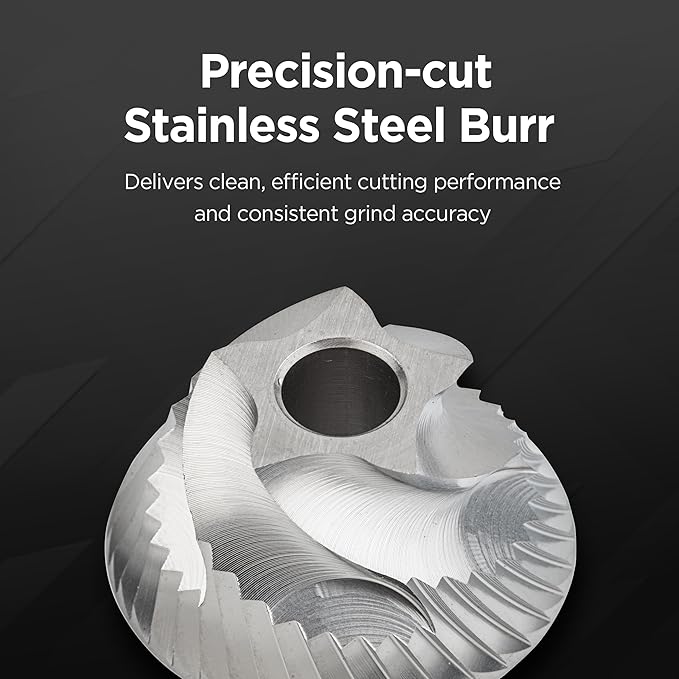 Manual Coffee Grinder - Stainless Steel Conical Burr with Adjustable Setting Double Bearing - Max Capacity 0.88oz Hand Grinder for Home Travel and Camping and Gift
