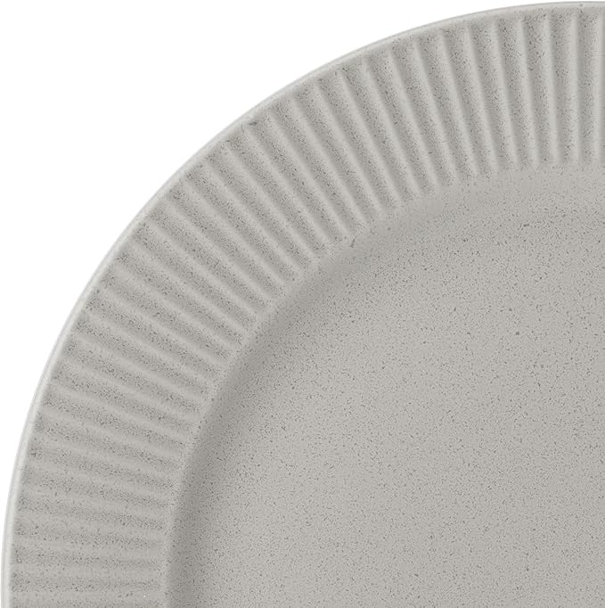 Pfaltzgraff Tranquility 12 Piece Plates Bowls Dinnerware Set Service for 4 Cream