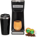 Mixpresso Coffee Maker Single Serve For Ground Coffee &amp Compatible With K Cup Pods With 14oz Travel Mug &amp Reusable Filter For Home Office &amp Camping.