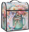 cfpolar Kitchen Aid Mixer Cover Compatible with 6-8 Quarts Butterfly Rainbow Flower Stand Mixer Cover Kitchen Aid Mixers Accessories Appliance Organizer Bag Dust Covers with Zipper Pocket