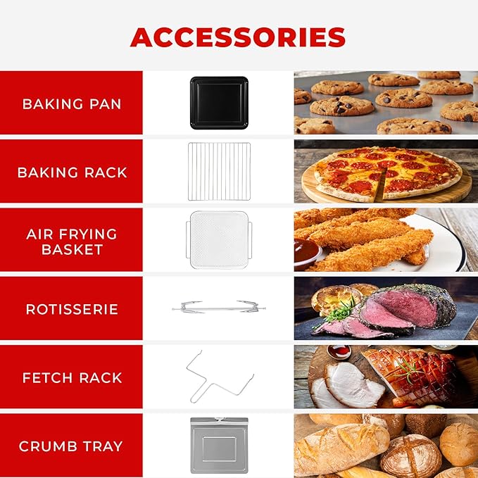 CUCKOO Air Oven | 18 Preset Modes 360 Convectional Cooking Premium Interior &amp Exterior All accessories included Black/Stainless Steel CAFO-A2601S