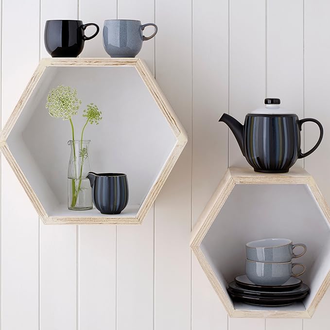 Denby Jet Black Boxed Tableware Set 16-Piece