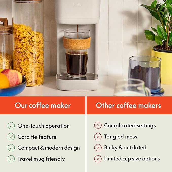 IT'S BRAZILIAN bella Single-Serve Coffee Maker Oatmilk