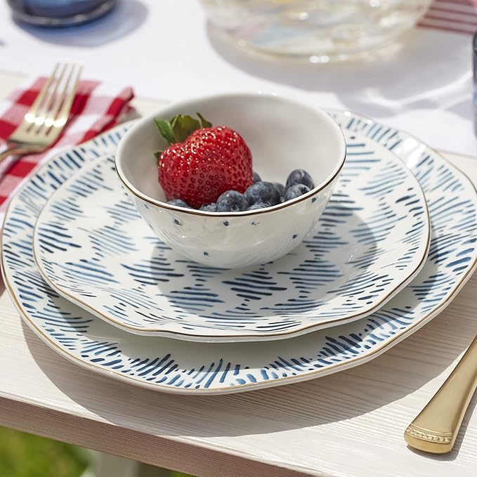 Lenox Blue Bay 12-Piece Dessert Set 10.30 LB