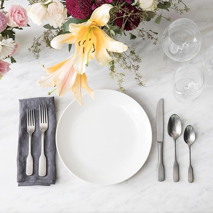 Fortessa Caldera Porcelain 16 Piece Dinnerware Set Service for 4 Ivory