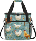 Chicken Coffee Maker Travel Bag Animal Insulated Grocery Bag Travel Picnic Leakproof Cooler Bags With Shoulder Strap