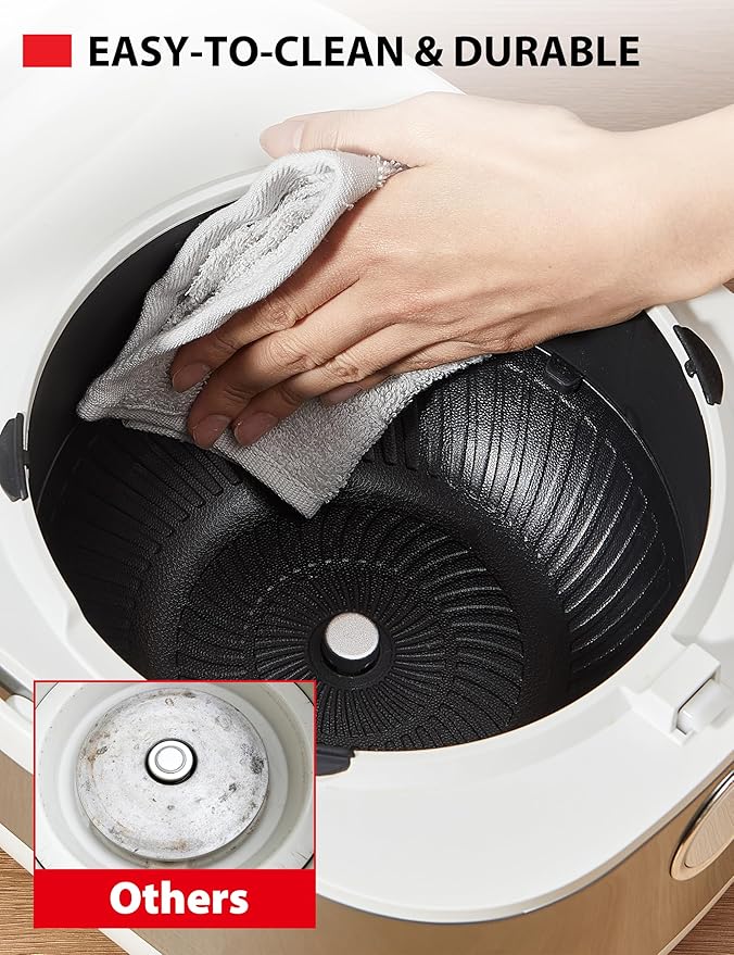 TOSHIBA Induction Heating Rice Cooker - Low Carb Low Sugar Digital Steamer 5.5 Cups (Uncooked) 8 Cooking Functions 24H Timer &amp Auto Keep Warm Silvery white