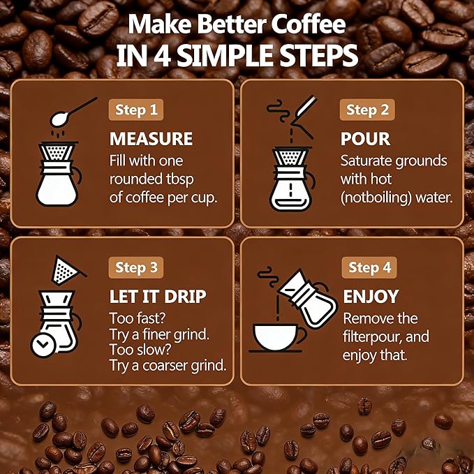 CXY 27oz Pour Over Coffee Maker 8-Cup Borosilicate Glass Drip Coffee Maker with Reusable Stainless Steel Filter Pour Over Coffee Dripper with Wooden Handle Coffee Maker for Home Office Camping
