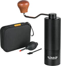 Manual Coffee Grinder - Stainless Steel Conical Burr with Adjustable Setting Double Bearing - Max Capacity 0.88oz Hand Grinder for Home Travel and Camping and Gift