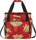 French Fries Coffee Maker Travel Bag Fastfood Insulated Grocery Bag Travel Picnic Leakproof Cooler Bags With Shoulder Strap