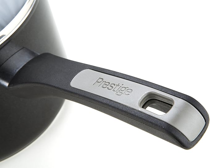 Prestige Duraforge Induction Aluminium Saucepan Black Set of 3
