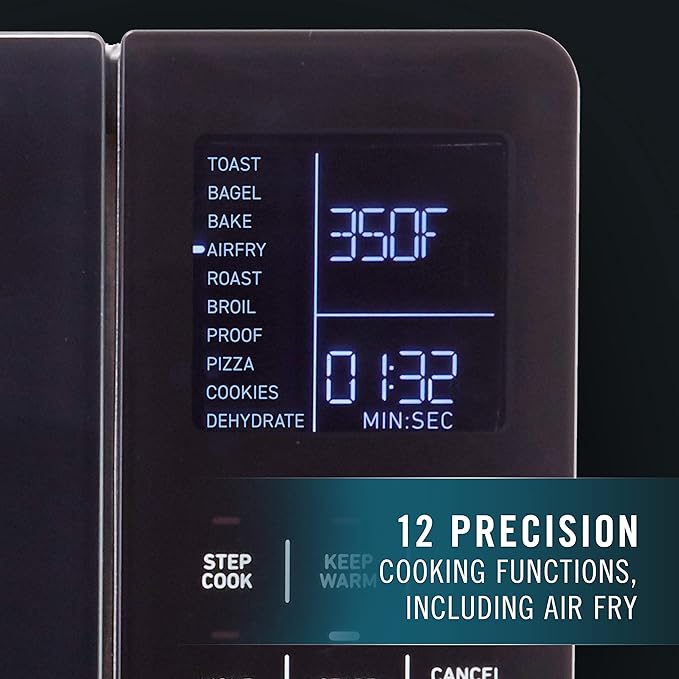 Calphalon Air Fryer Oven 11-in-1 Toaster Oven Air Fryer Combo Cool Touch Exterior 26.4 QT/25 L Fits 12 Pizza Stainless Steel