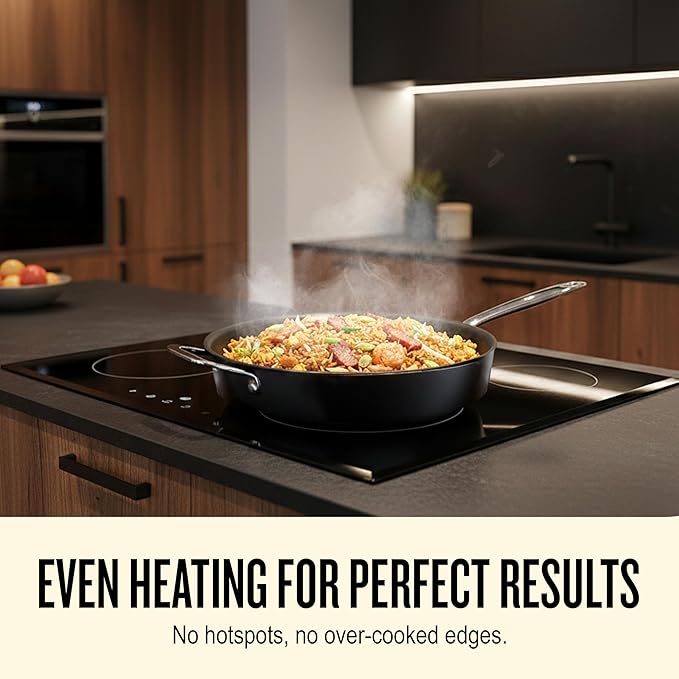 Alva Maestro 2-Piece Ceramic Nonstick Cookware Set – 4QT Sauté Pan + 4.5QT Stock Pot + Lids – No PTFE PFOA PFAS Induction &amp Oven Safe to 400°F Healthy Easy-Clean Essentials for Daily Cooking