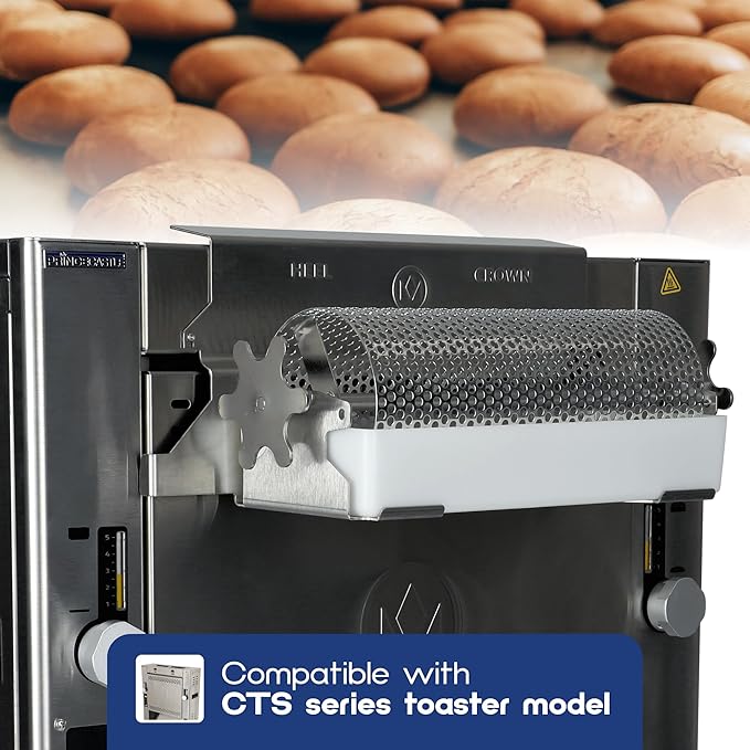 Prince Castle Top Mount Bun Dresser for CTS Series Toaster Stainless Steel - Butter Spreader and Butter Roller for Buns Even Dispensing
